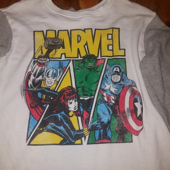 Marvel Superheroes Sweatshirt Sz M - Picture 3 of 4